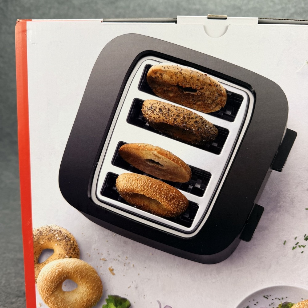 Zwilling Enfinigy 4-Slice Extra Wide Slot Toaster Black Matte 53102-301 NEW - Picture 4 of 9